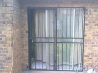 security gate at sliding door